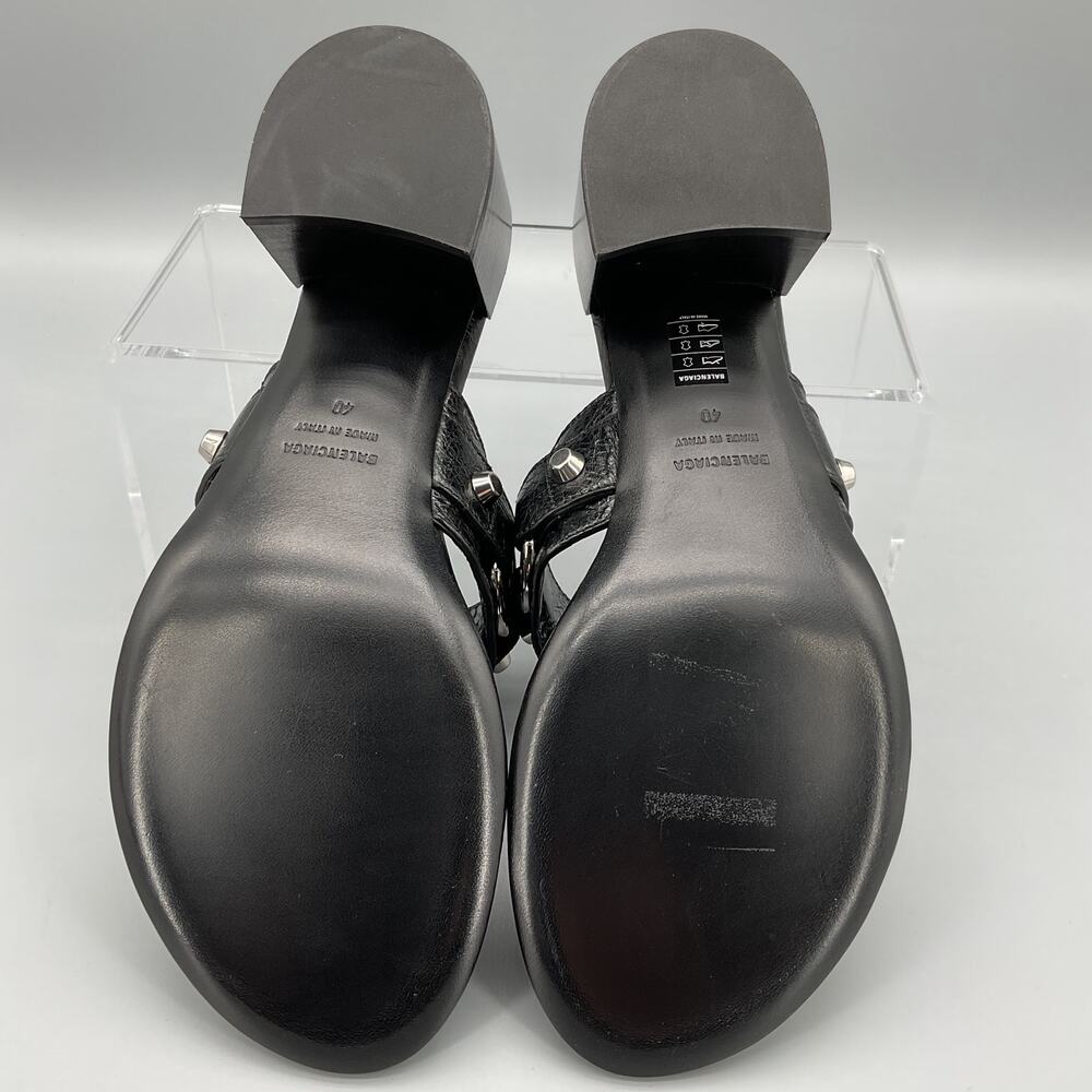 NEW Balenciaga Women’s City Thong Sandals Black Size US 10C/IT 40C - Picture 9 of 11